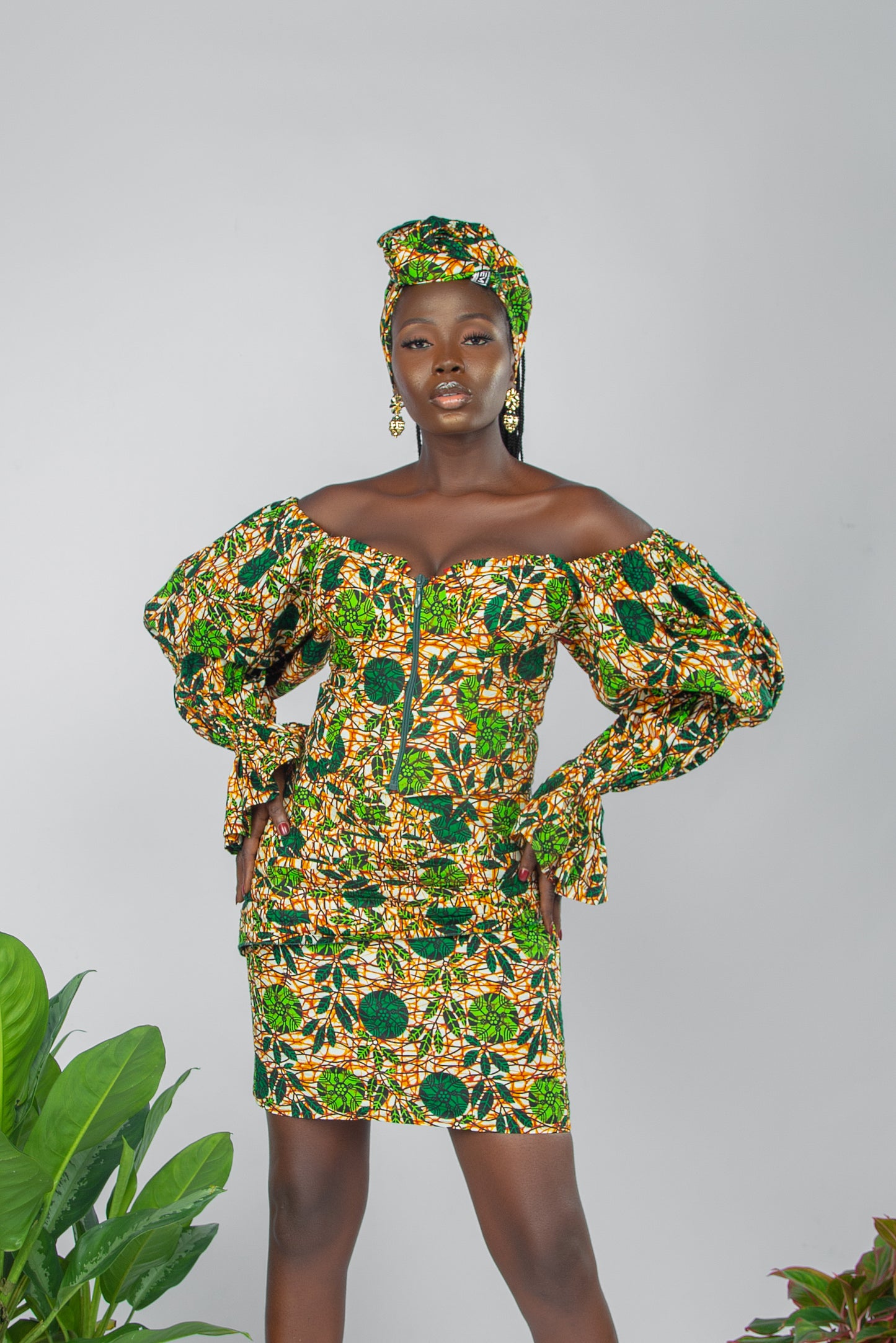 AREWA African Print Top